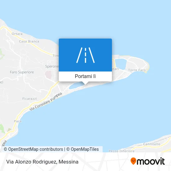 Mappa Via Alonzo Rodriguez