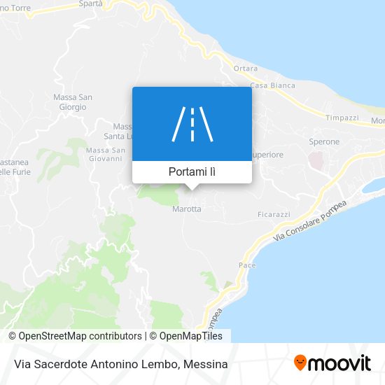 Mappa Via Sacerdote Antonino Lembo