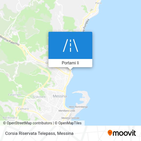 Mappa Corsia Riservata Telepass
