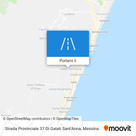 Mappa Strada Provinciale 37 Di Galati Sant'Anna