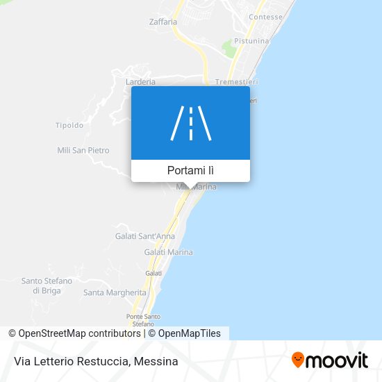 Mappa Via Letterio Restuccia