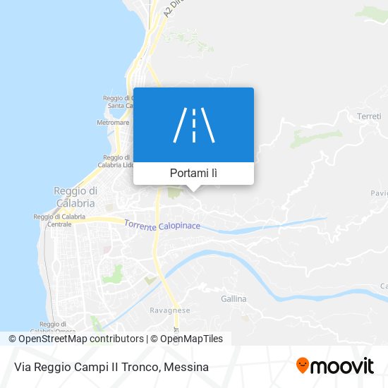 Mappa Via Reggio Campi II Tronco