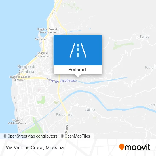 Mappa Via Vallone Croce