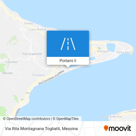 Mappa Via Rita Montagnana Togliatti