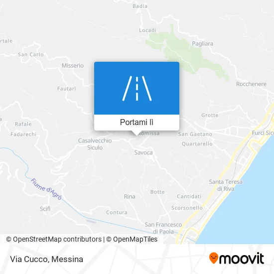 Mappa Via Cucco