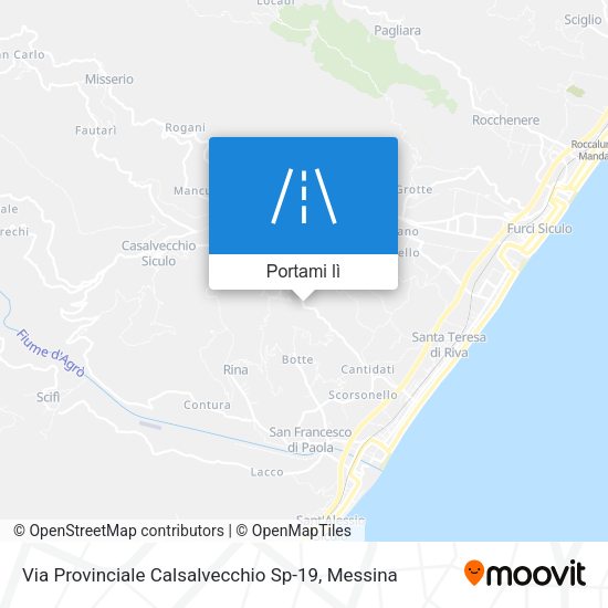 Mappa Via Provinciale Calsalvecchio Sp-19