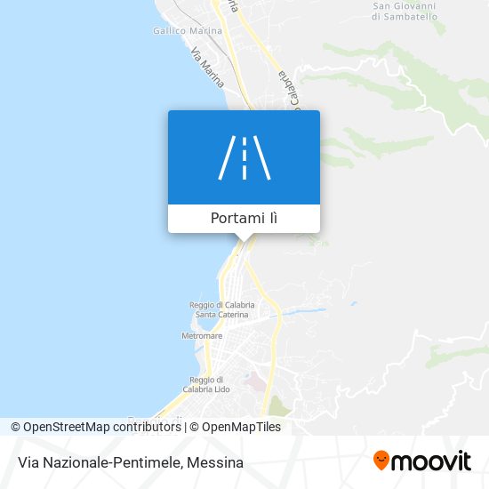 Mappa Via Nazionale-Pentimele
