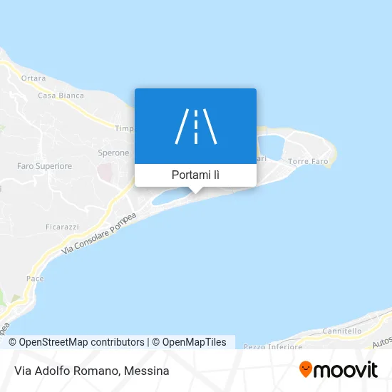 Mappa Via Adolfo Romano