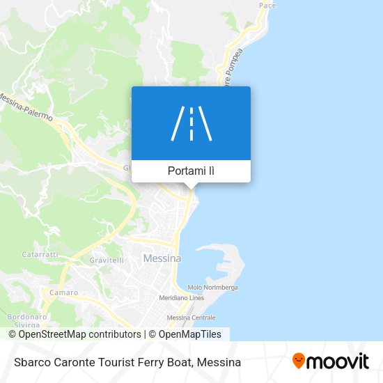 Mappa Sbarco Caronte Tourist Ferry Boat