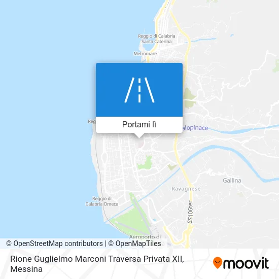 Mappa Rione Guglielmo Marconi Traversa Privata XII