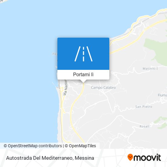 Mappa Autostrada Del Mediterraneo