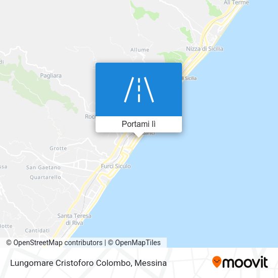 Mappa Lungomare Cristoforo Colombo