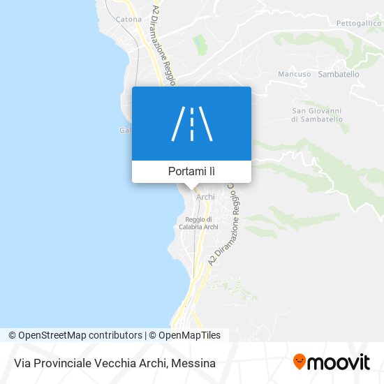Mappa Via Provinciale Vecchia Archi
