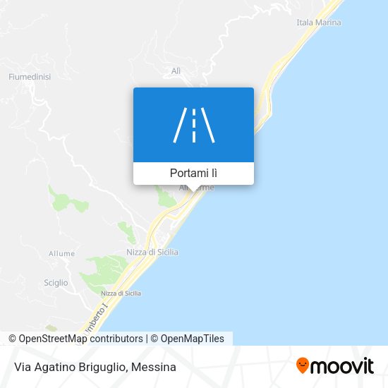 Mappa Via Agatino Briguglio
