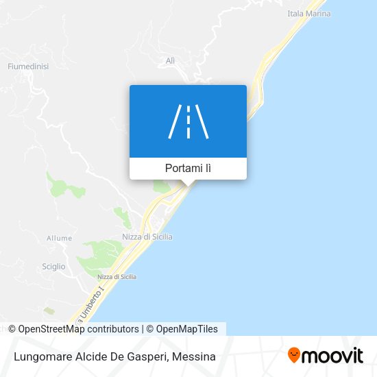 Mappa Lungomare Alcide De Gasperi