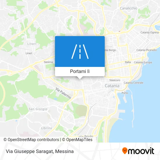 Mappa Via Giuseppe Saragat
