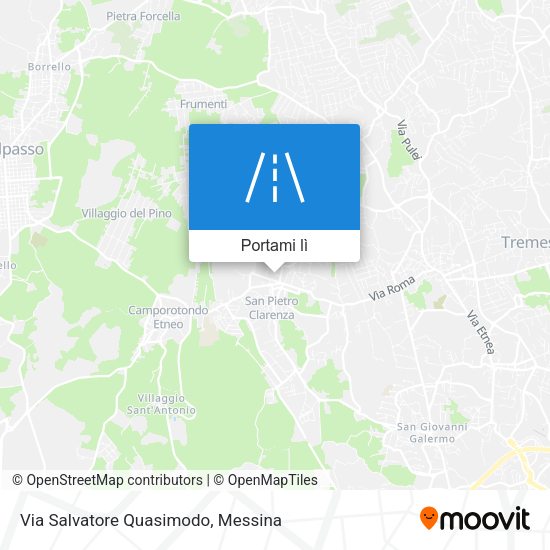 Mappa Via Salvatore Quasimodo