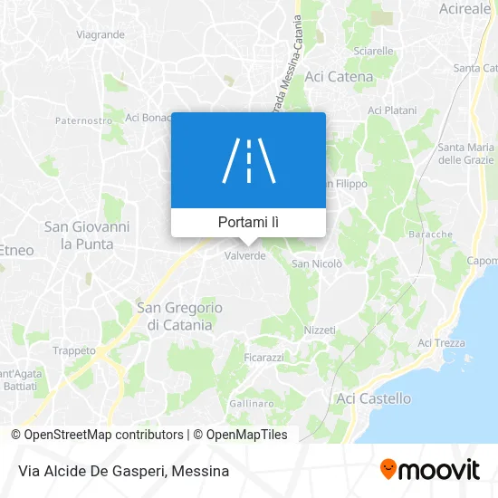 Mappa Via Alcide De Gasperi