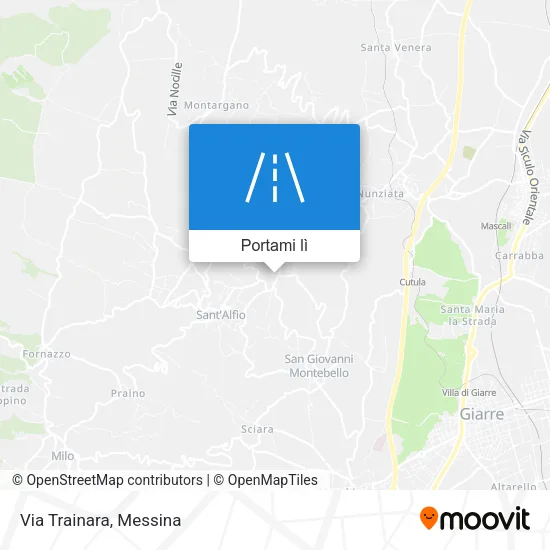 Mappa Via Trainara