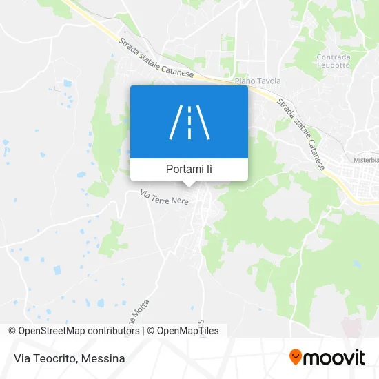 Mappa Via Teocrito