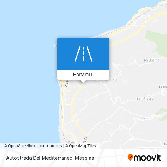 Mappa Autostrada Del Mediterraneo