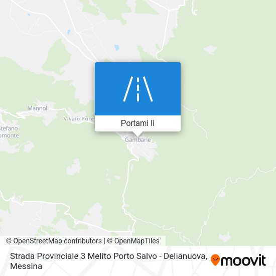 Mappa Strada Provinciale 3 Melito Porto Salvo - Delianuova