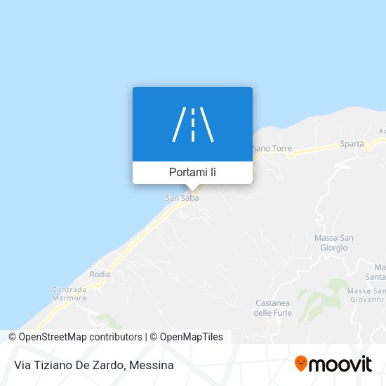 Mappa Via Tiziano De Zardo