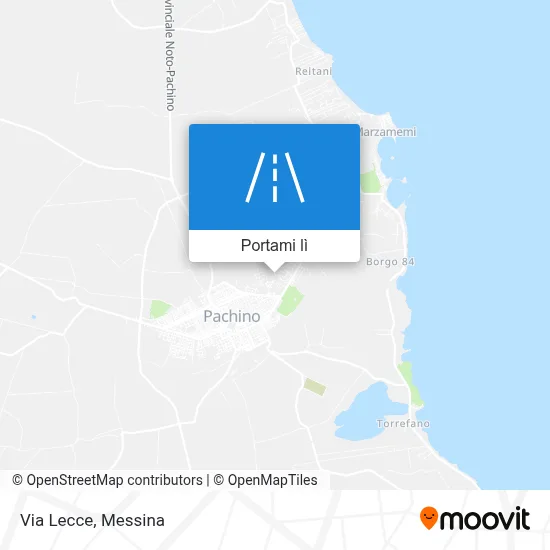 Mappa Via Lecce