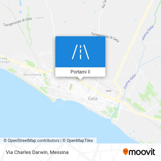 Mappa Via Charles Darwin