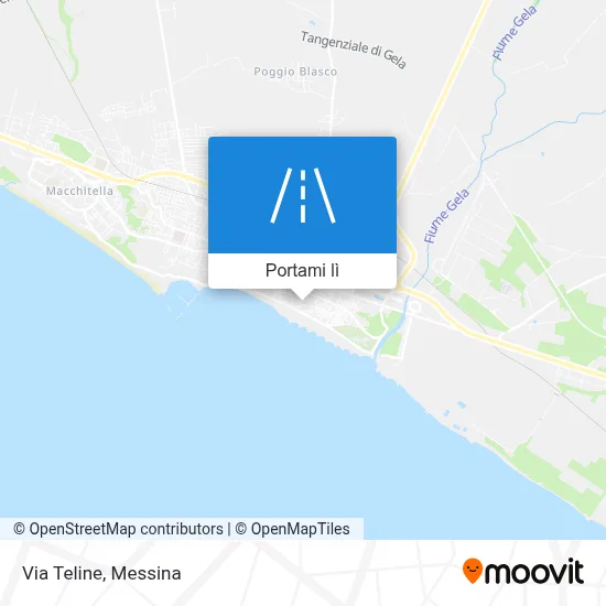 Mappa Via Teline