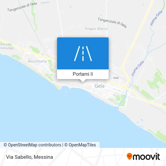 Mappa Via Sabello