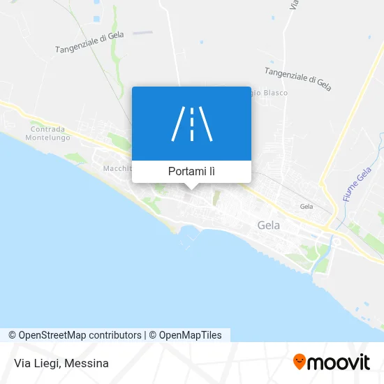 Mappa Via Liegi