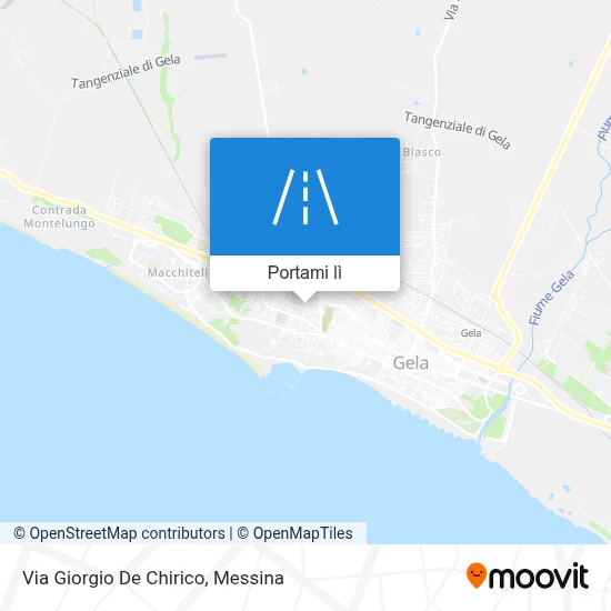 Mappa Via Giorgio De Chirico