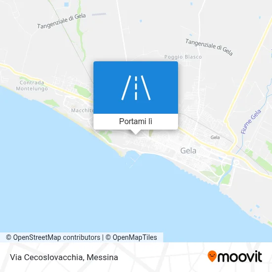 Mappa Via Cecoslovacchia