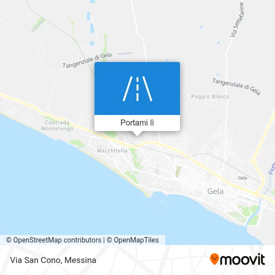 Mappa Via San Cono