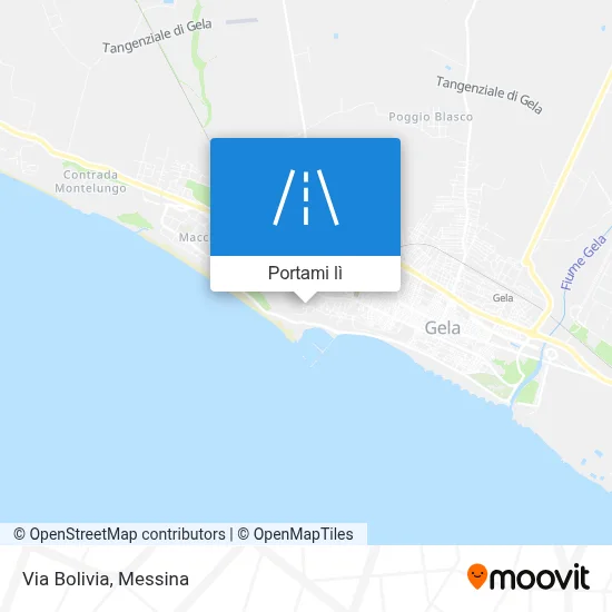 Mappa Via Bolivia