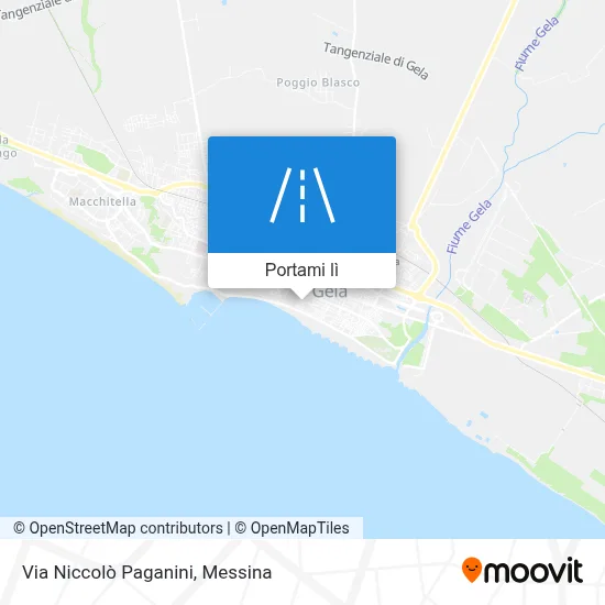 Mappa Via Niccolò Paganini