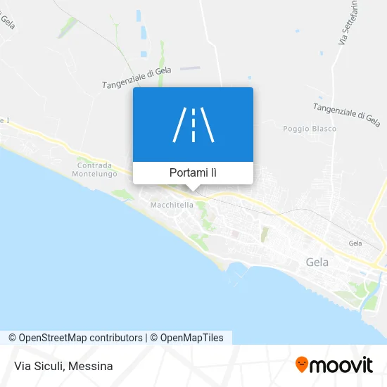 Mappa Via Siculi