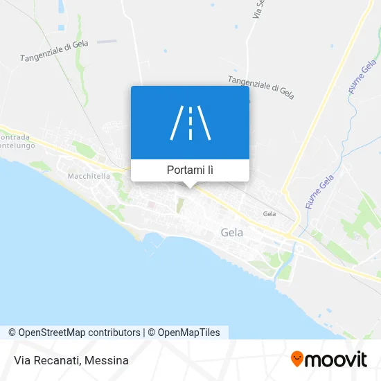 Mappa Via Recanati