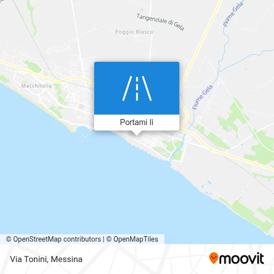 Mappa Via Tonini