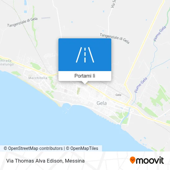 Mappa Via Thomas Alva Edison