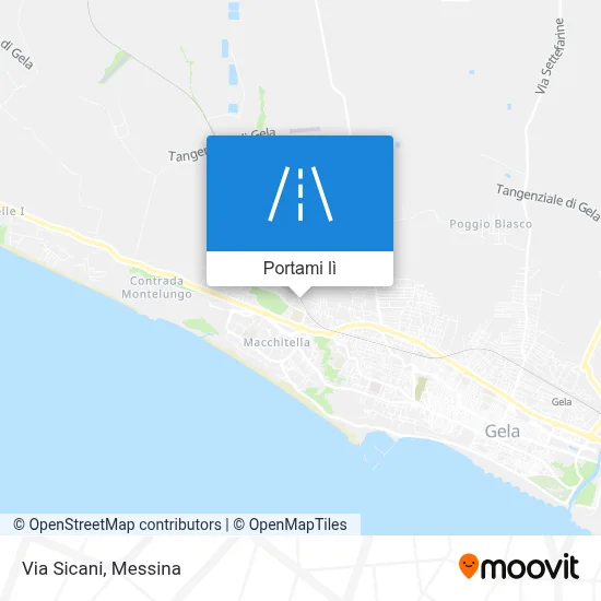 Mappa Via Sicani