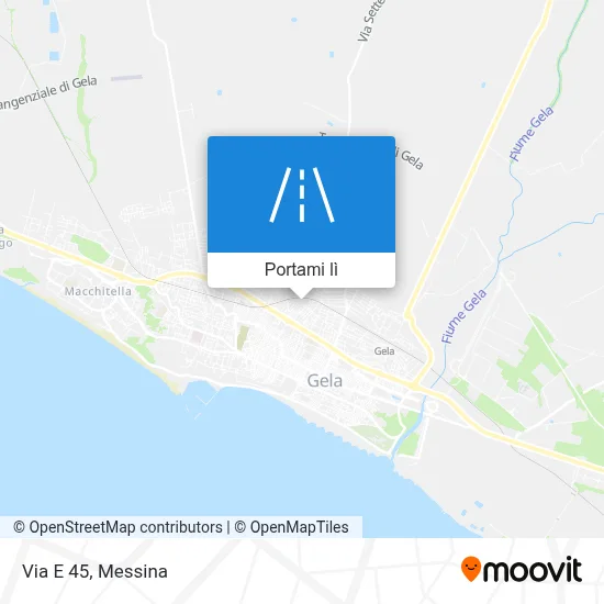 Mappa Via E 45