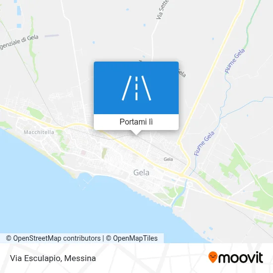 Mappa Via Esculapio
