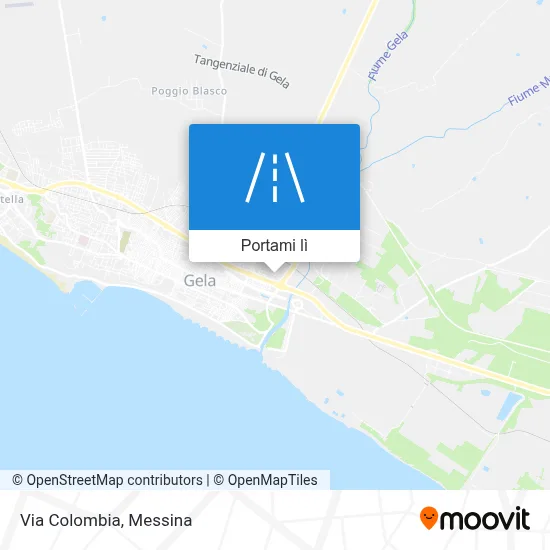 Mappa Via Colombia