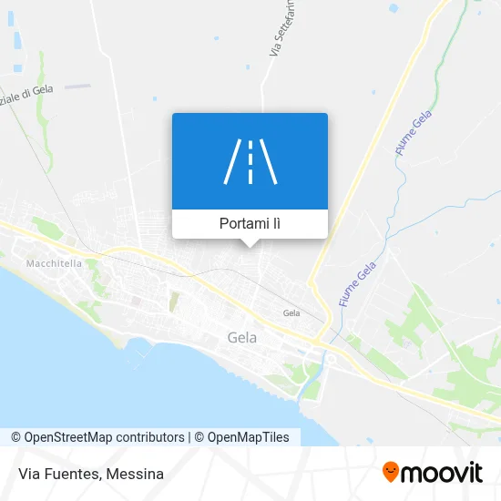 Mappa Via Fuentes