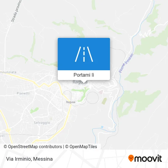 Mappa Via Irminio