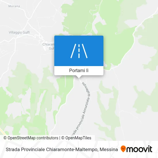 Mappa Strada Provinciale Chiaramonte-Maltempo