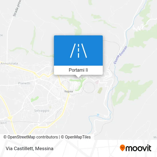 Mappa Via Castillett
