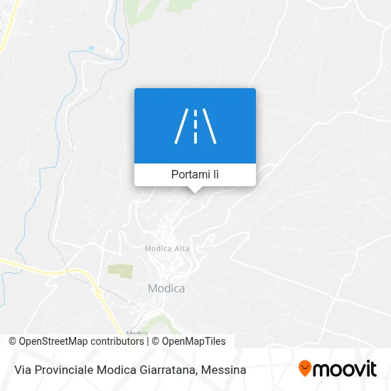 Mappa Via Provinciale Modica Giarratana